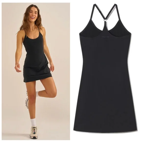 Outdoor Voices The Exercise Dress Women's Small Black Pickleball Athleisure - Picture 2 of 11